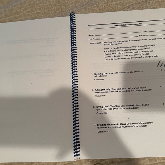 Skillstreaming- Program Forms Book - Picture 4 of 10